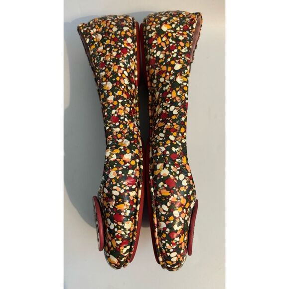 Rare Tory Burch Minnie Linosa Multicolor
Leather Travel Ballet Flat Size 10B - Picture 3 of 9